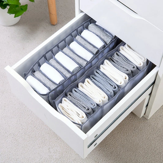 Foldable Underwear & Bra Organizer – Plastic Drawer Divider for Closet & Wardrobe